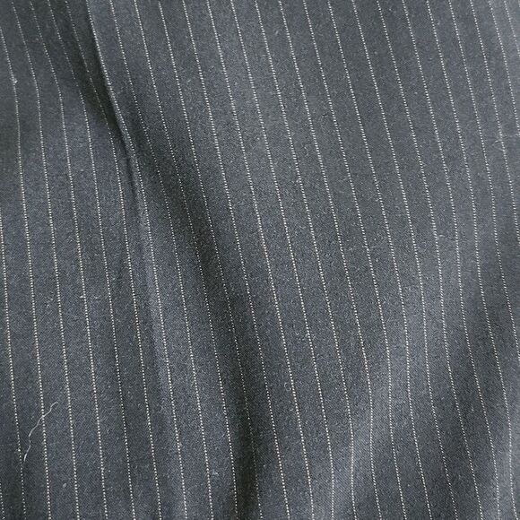 CAbi style #619L wide leg black pinstripe trousers, cuffed, size 10 - Picture 4 of 10